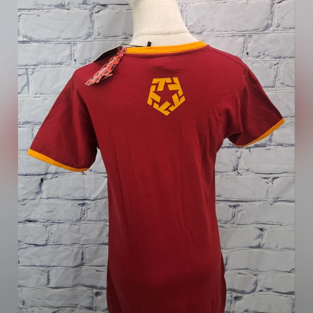 NWT Vintage Tribal Gear Women's T-Shirt Dress Mini Trucker Cranberry Y2K Large - Picture 8 of 15